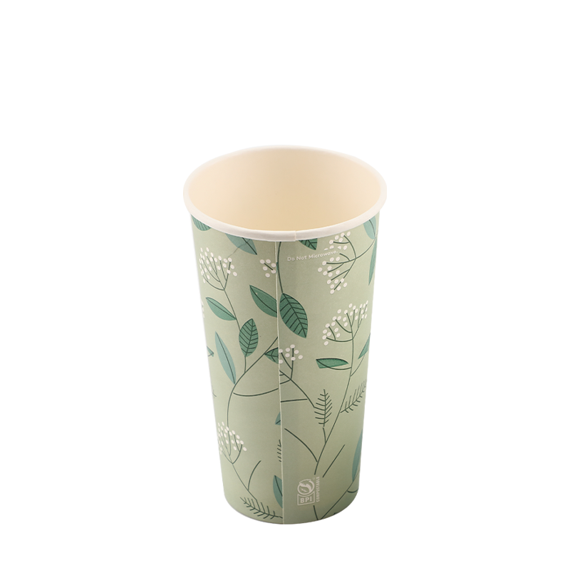 Vaso de papel para bebidas calientes de 10 oz, de un solo uso