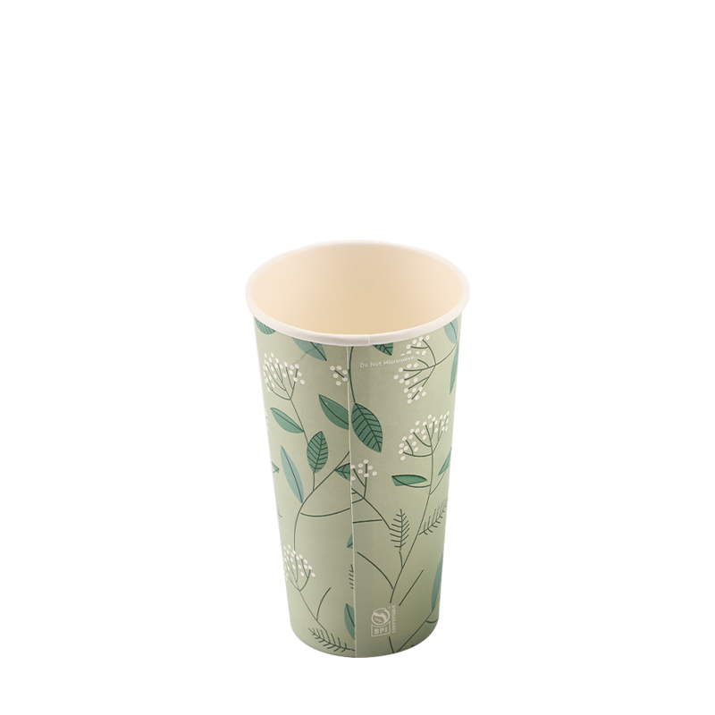 Vaso de papel impreso para bebidas calientes de 6,5 oz