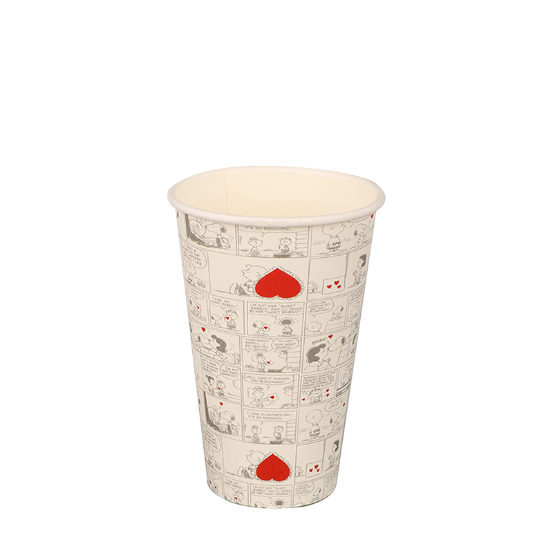 Vasos de papel impermeables para bebidas calientes de 8 oz de pared simple