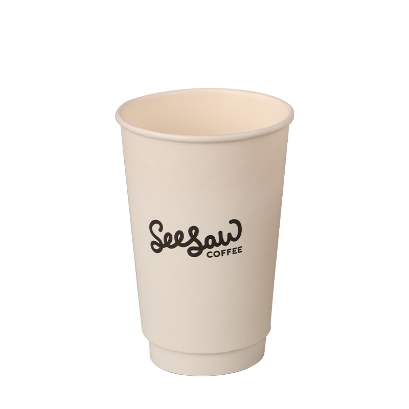 Vasos de papel aislantes de doble pared para bebidas calientes de 12 oz