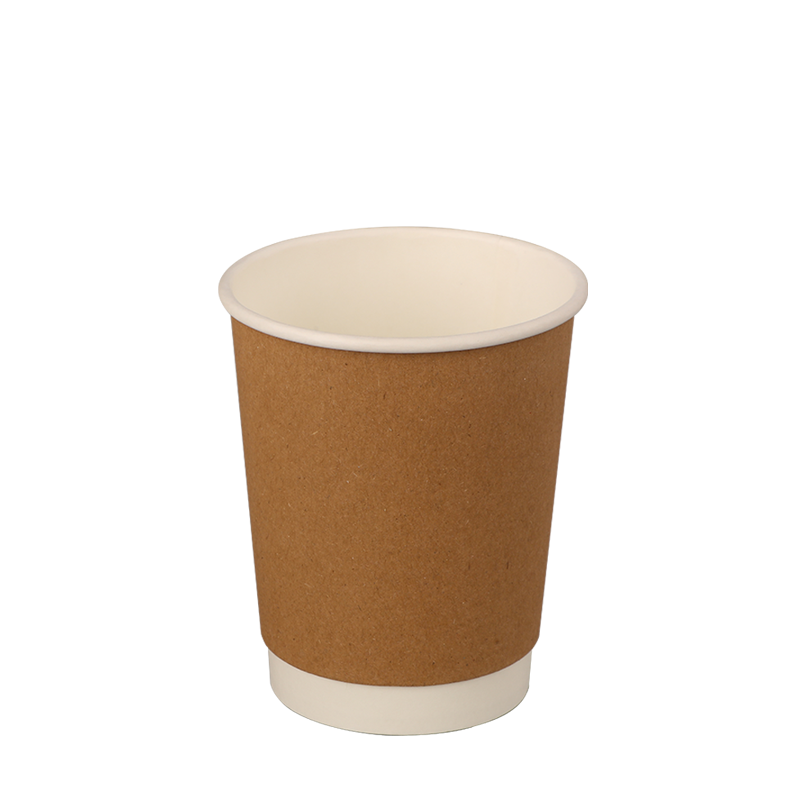 Vasos de papel de doble pared para café caliente de 8 oz