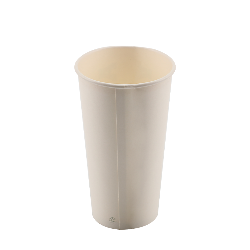 Vasos de papel de pared individuales PLA compostables de 12 oz