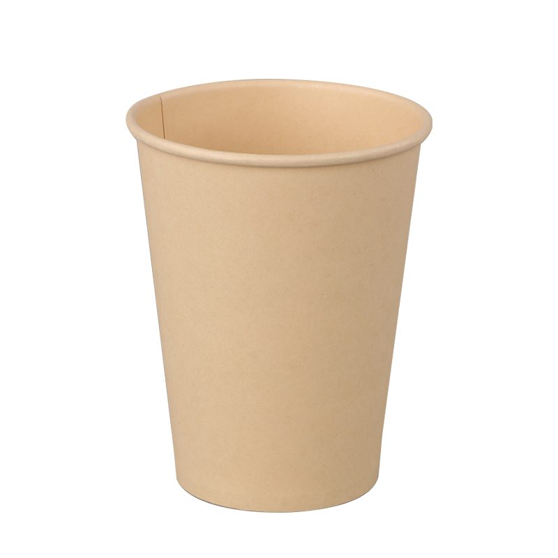 Vasos de papel de café caliente de bambú de 16 oz