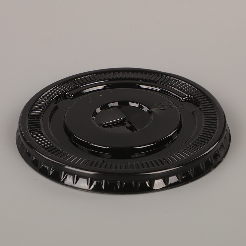 Tapas de café caliente PP negras de 8oz9oz10oz