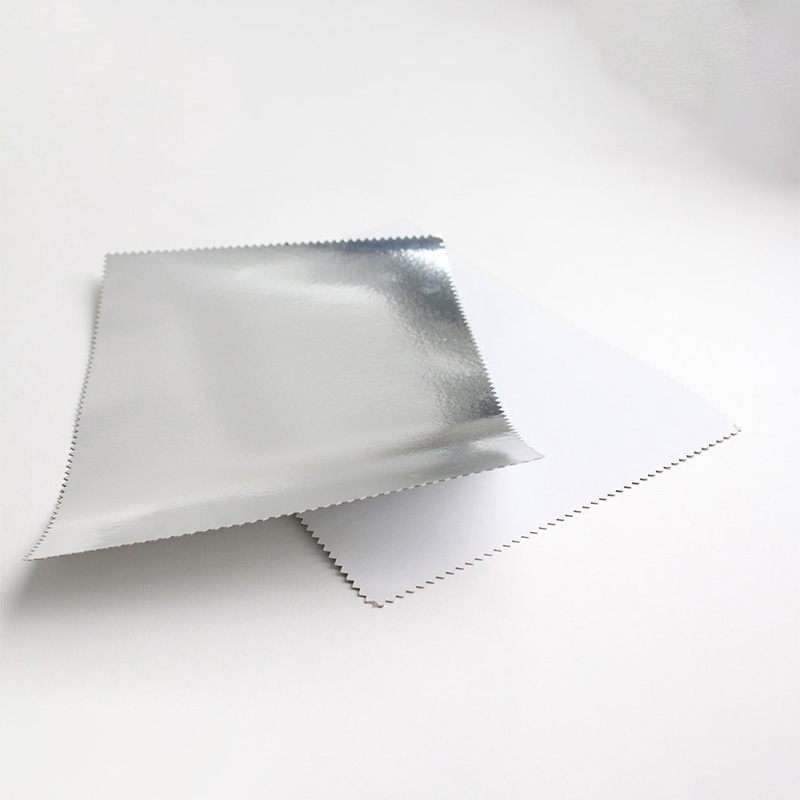 Papel de aluminio plateado metalizado