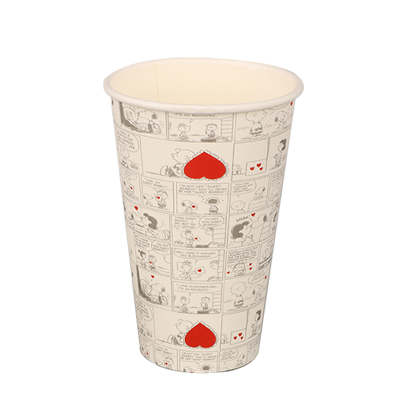 Vasos de papel de café biodegradable de 16 oz